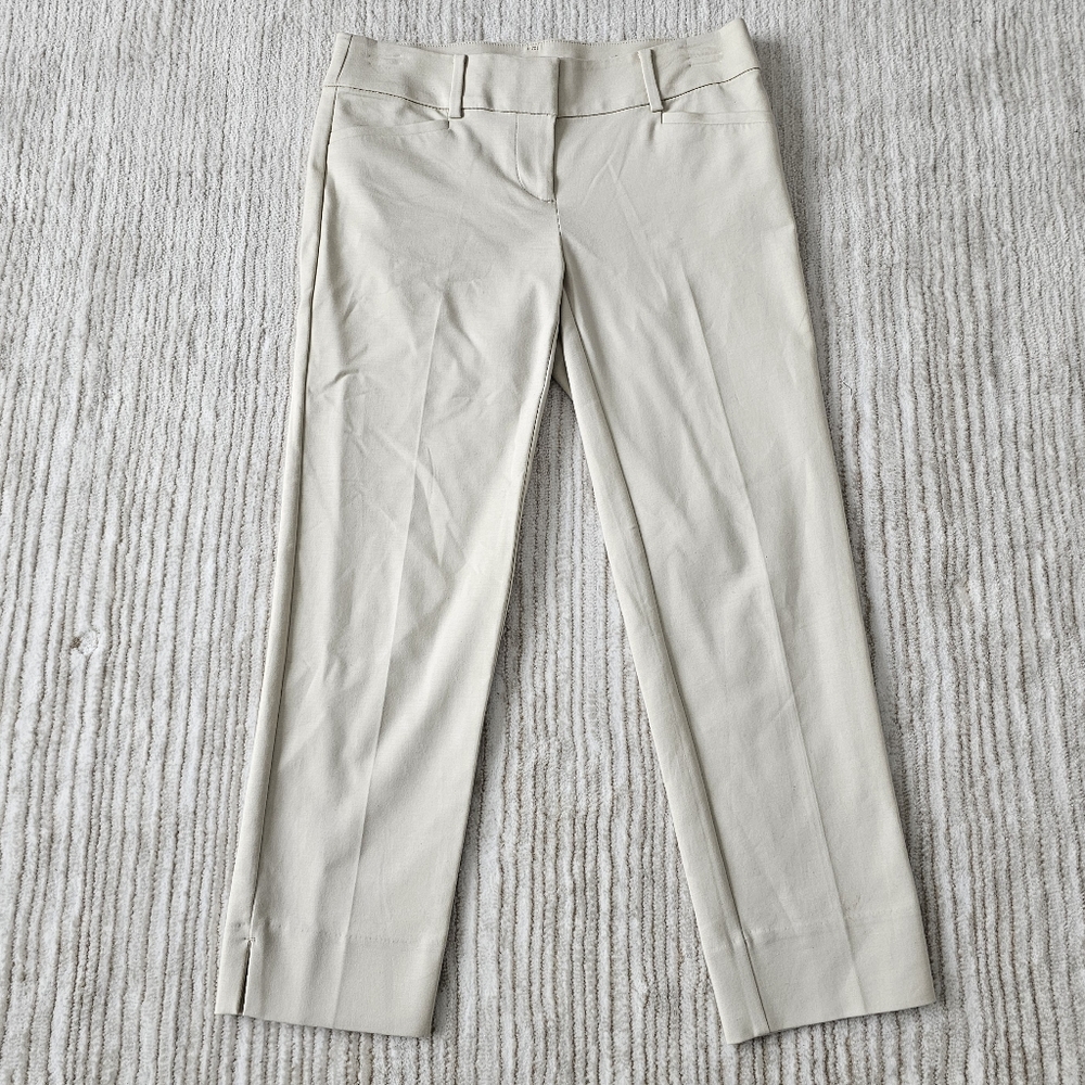 Cream Cropped Pants